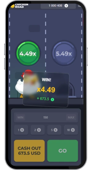 Duża wygrana 4.49x Chicken Road