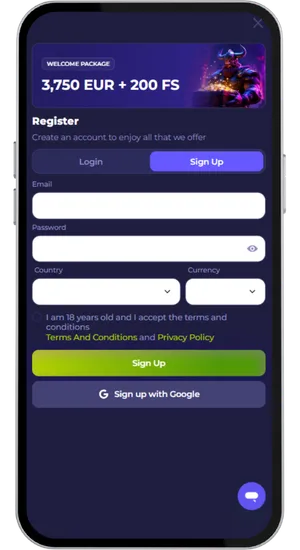 Registering an account and depositing to play Chicken Road