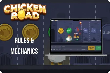 Chicken Road playing field with multipliers on each manhole cover