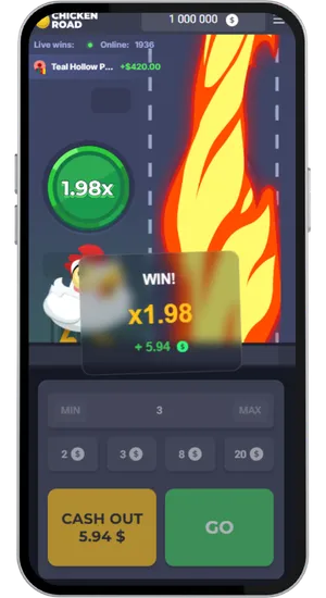 Starting a Chicken Road round and cashing out the multiplier